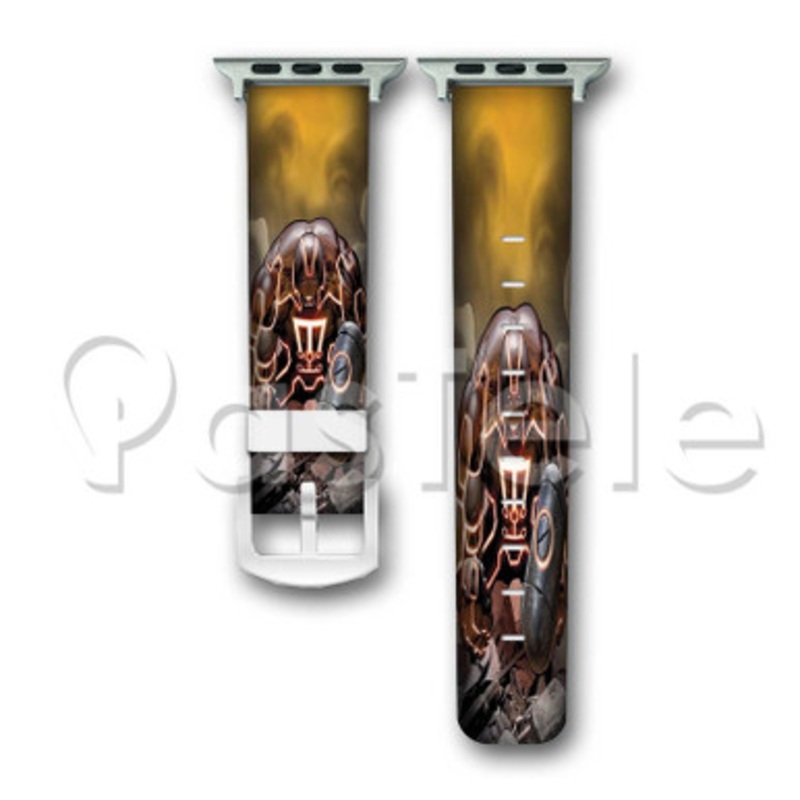 Juggernaut Custom Personalized Apple Watch Band 38mm 40mm 42mm 44mm Leather PU Watch