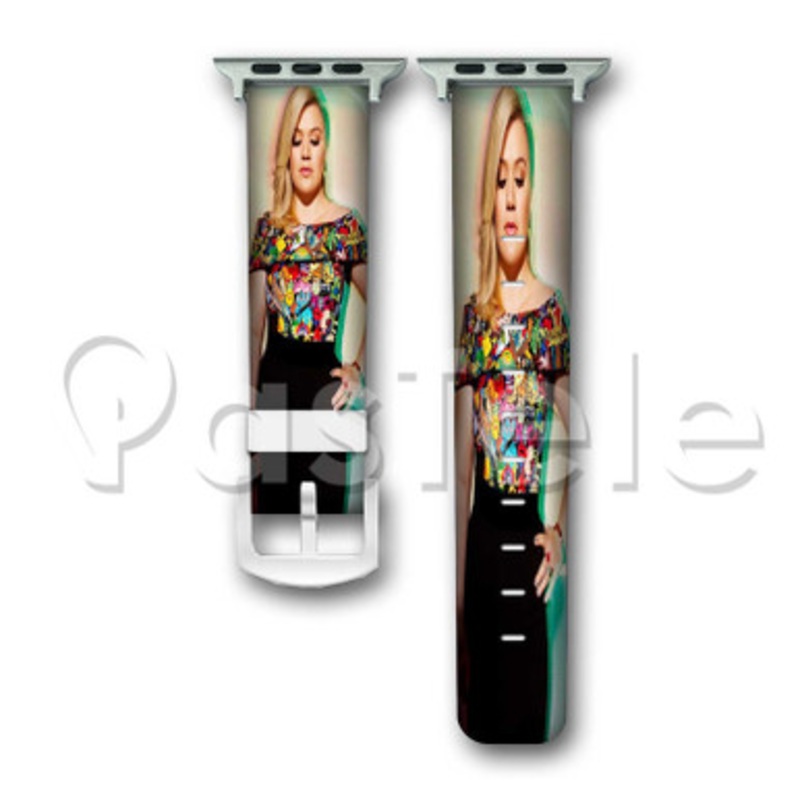 Kelly Clarkson 2 Custom Personalized Apple Watch Band 38mm 40mm 42mm 44mm Leather PU Watch