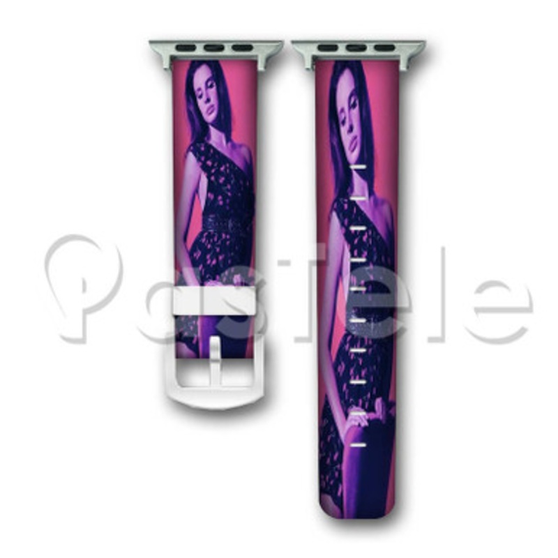 Lana Del Rey 3 Custom Personalized Apple Watch Band 38mm 40mm 42mm 44mm Leather PU Watch