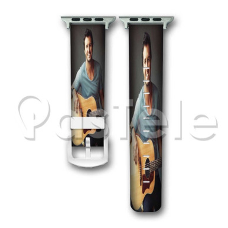 Luke Bryan 2 Custom Personalized Apple Watch Band 38mm 40mm 42mm 44mm Leather PU Watch
