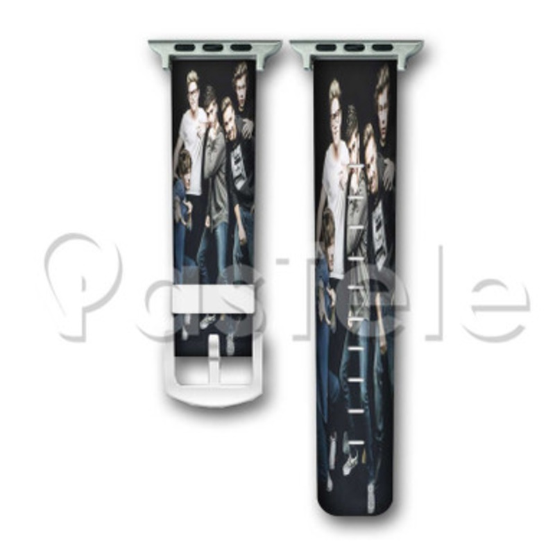 One DIrection 4 Custom Personalized Apple Watch Band 38mm 40mm 42mm 44mm Leather PU Watch