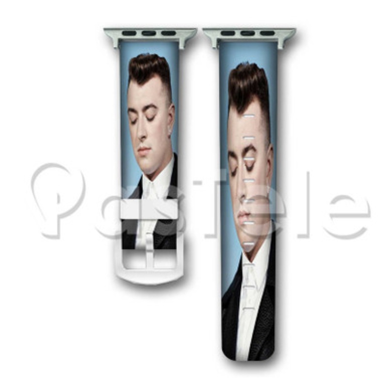 Sam Smith Custom Personalized Apple Watch Band 38mm 40mm 42mm 44mm Leather PU Watch