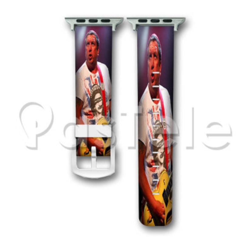 Steve Jones Sex Pistols Custom Personalized Apple Watch Band 38mm 40mm 42mm 44mm Leather PU Watch