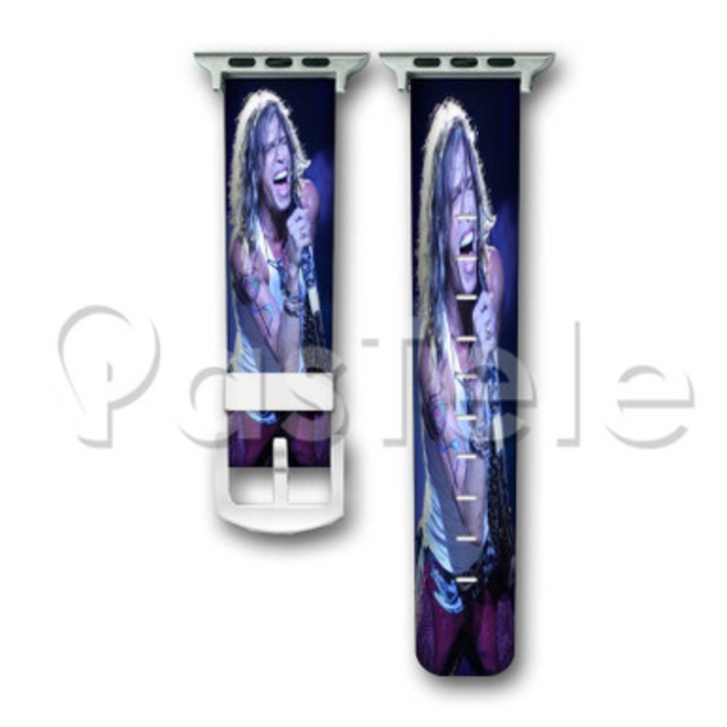 Steven Tyler Aerosmith Custom Personalized Apple Watch Band 38mm 40mm 42mm 44mm Leather PU Watch