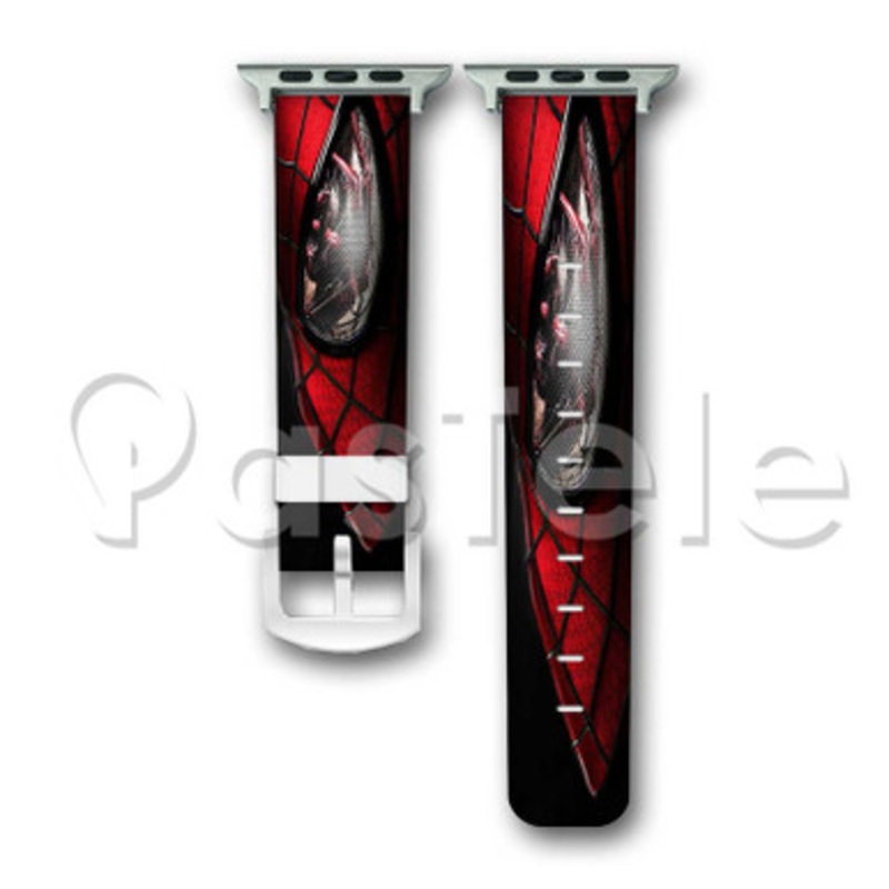 The Amazing Spiderman Custom Personalized Apple Watch Band 38mm 40mm 42mm 44mm Leather PU Watch