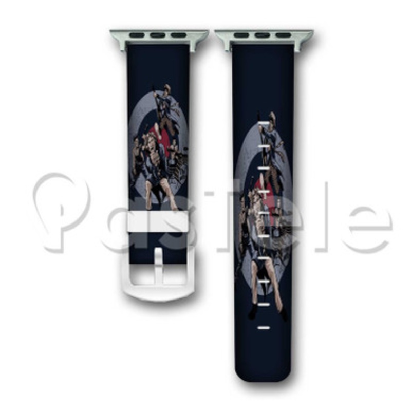 The Who Custom Personalized Apple Watch Band 38mm 40mm 42mm 44mm Leather PU Watch