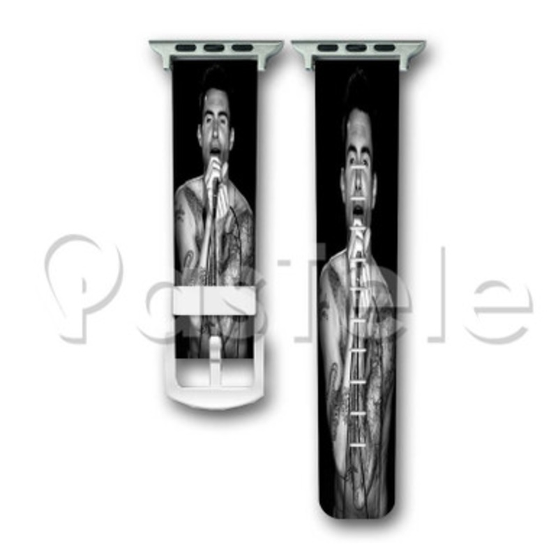 Adam Levine 2 Custom Personalized Apple Watch Band 38mm 40mm 42mm 44mm Leather PU Watch