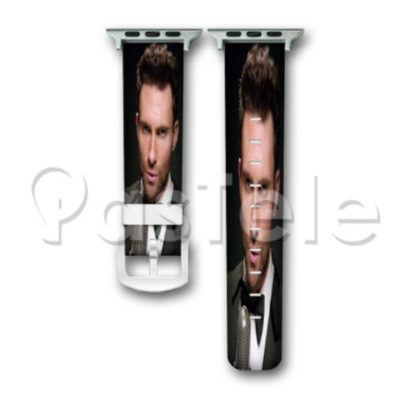 Adam Levine Custom Personalized Apple Watch Band 38mm 40mm 42mm 44mm Leather PU Watch