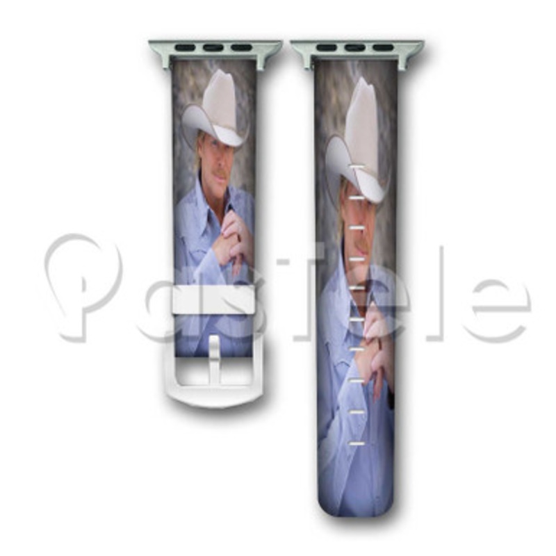 Alan Jackson Custom Personalized Apple Watch Band 38mm 40mm 42mm 44mm Leather PU Watch