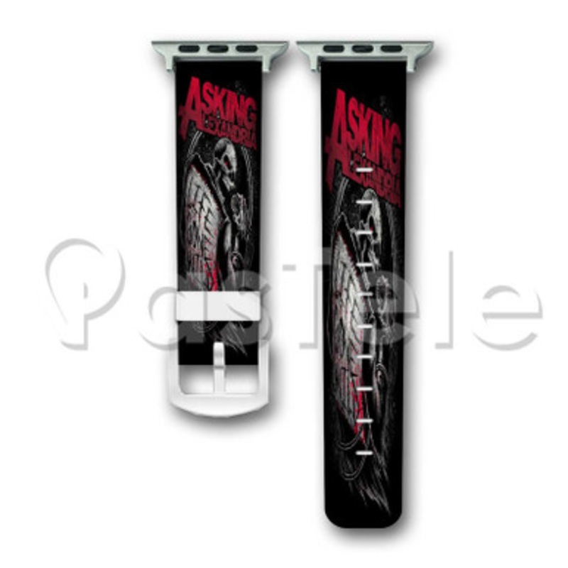 Asking Alexandria Custom Personalized Apple Watch Band 38mm 40mm 42mm 44mm Leather PU Watch