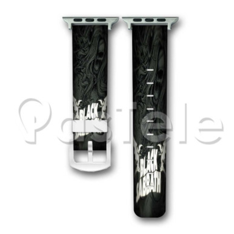 Black Sabbath Custom Personalized Apple Watch Band 38mm 40mm 42mm 44mm Leather PU Watch