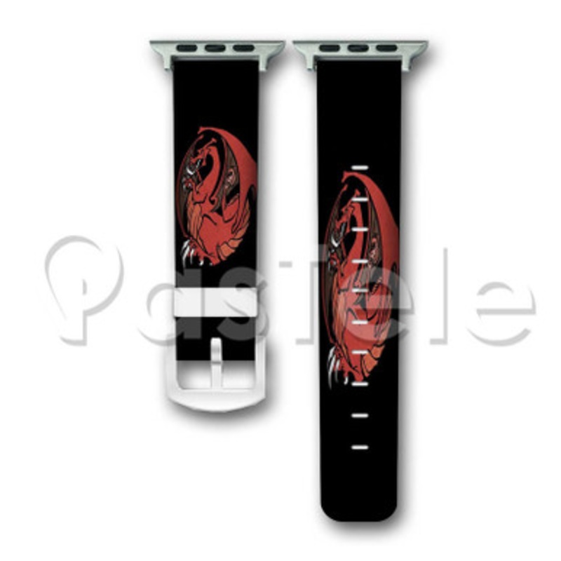 Charizard Targaryen Custom Personalized Apple Watch Band 38mm 40mm 42mm 44mm Leather PU Watch