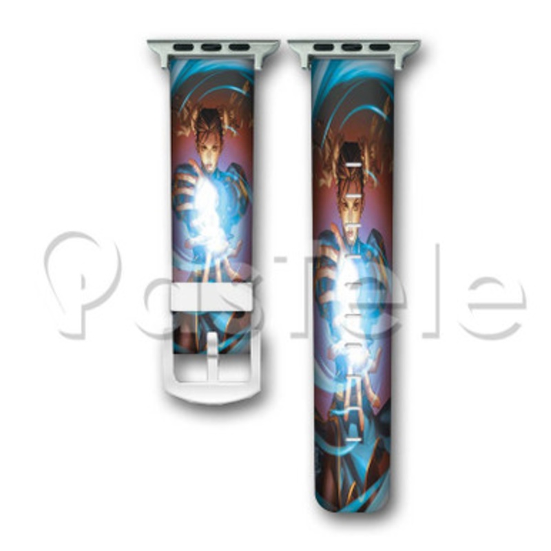 Chun Li Street Fighter Custom Personalized Apple Watch Band 38mm 40mm 42mm 44mm Leather PU Watch