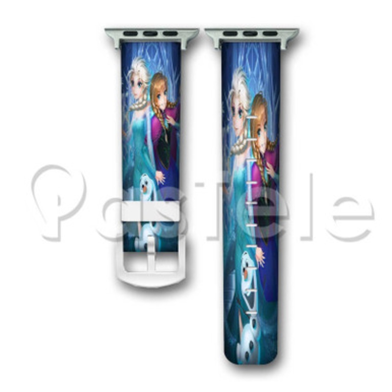Disney Frozen Custom Personalized Apple Watch Band 38mm 40mm 42mm 44mm Leather PU Watch