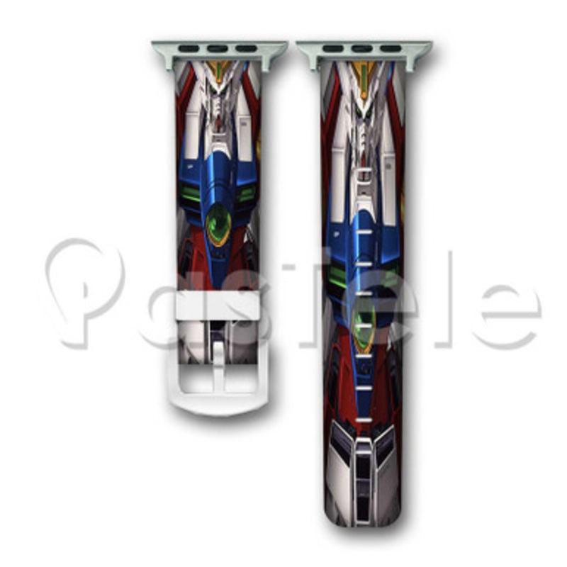 Gundam Guy Custom Personalized Apple Watch Band 38mm 40mm 42mm 44mm Leather PU Watch