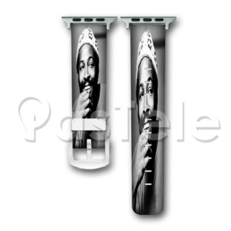 Marvin Gaye Custom Personalized Apple Watch Band 38mm 40mm 42mm 44mm Leather PU Watch