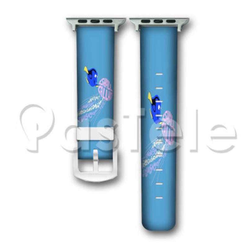 Squishy Dory Finding Nemo Custom Personalized Apple Watch Band 38mm 40mm 42mm 44mm Leather PU Watch