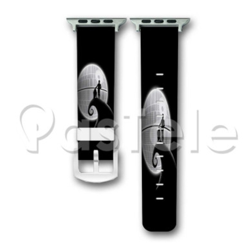 Star Wars Nightmare Before Christmas Custom Personalized Apple Watch Band 38mm 40mm 42mm 44mm Leather PU Watch