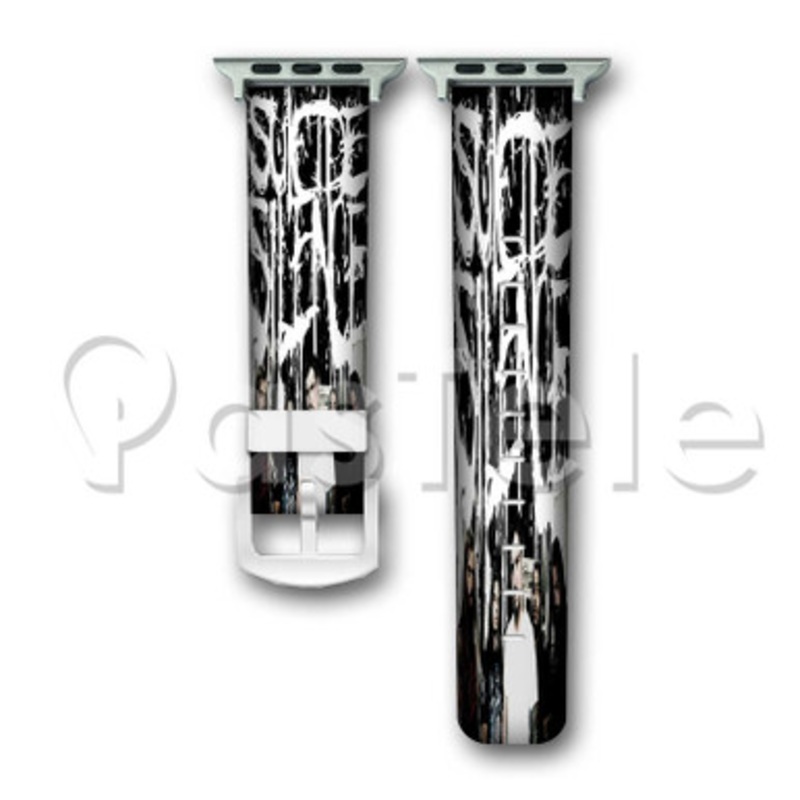 Suicide Silence Custom Personalized Apple Watch Band 38mm 40mm 42mm 44mm Leather PU Watch