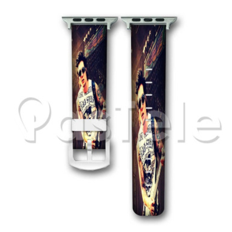 Synyster Gates Custom Personalized Apple Watch Band 38mm 40mm 42mm 44mm Leather PU Watch