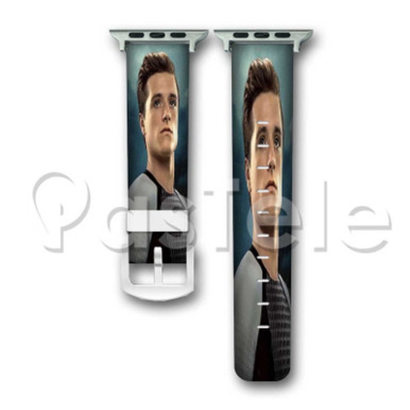 The Hunger Games Peeta Mellark Custom Personalized Apple Watch Band 38mm 40mm 42mm 44mm Leather PU Watch