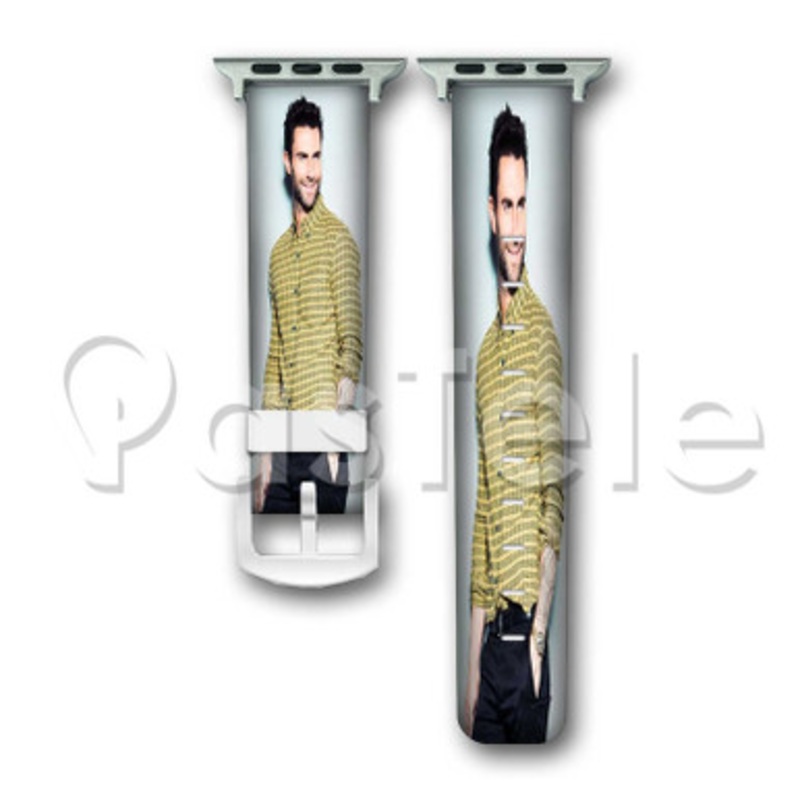 Adam Levine 4 Custom Personalized Apple Watch Band 38mm 40mm 42mm 44mm Leather PU Watch