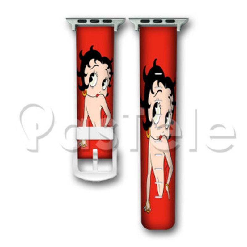 Betty Boop Custom Personalized Apple Watch Band 38mm 40mm 42mm 44mm Leather PU Watch