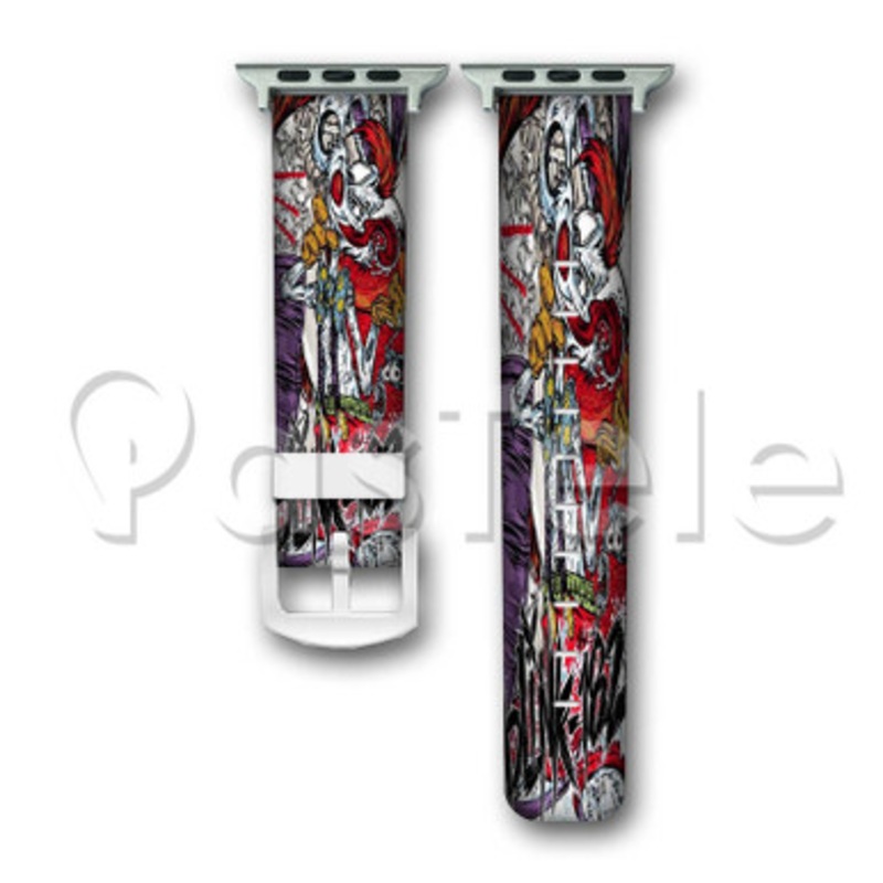 Blink 182 2 Custom Personalized Apple Watch Band 38mm 40mm 42mm 44mm Leather PU Watch
