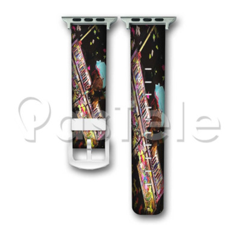 Chris Martin Coldplay Custom Personalized Apple Watch Band 38mm 40mm 42mm 44mm Leather PU Watch