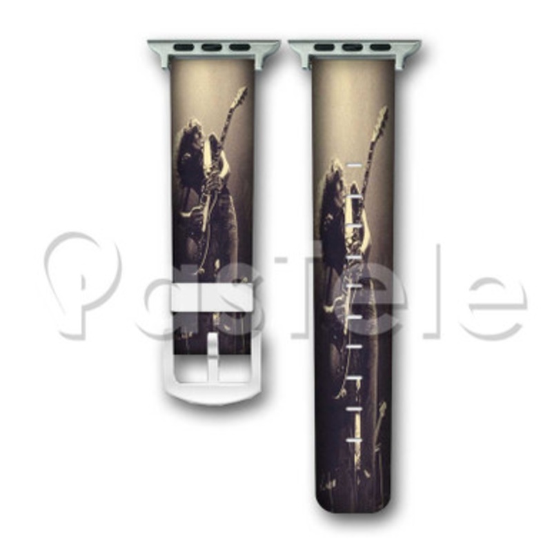 Jimmy Page 2 Custom Personalized Apple Watch Band 38mm 40mm 42mm 44mm Leather PU Watch