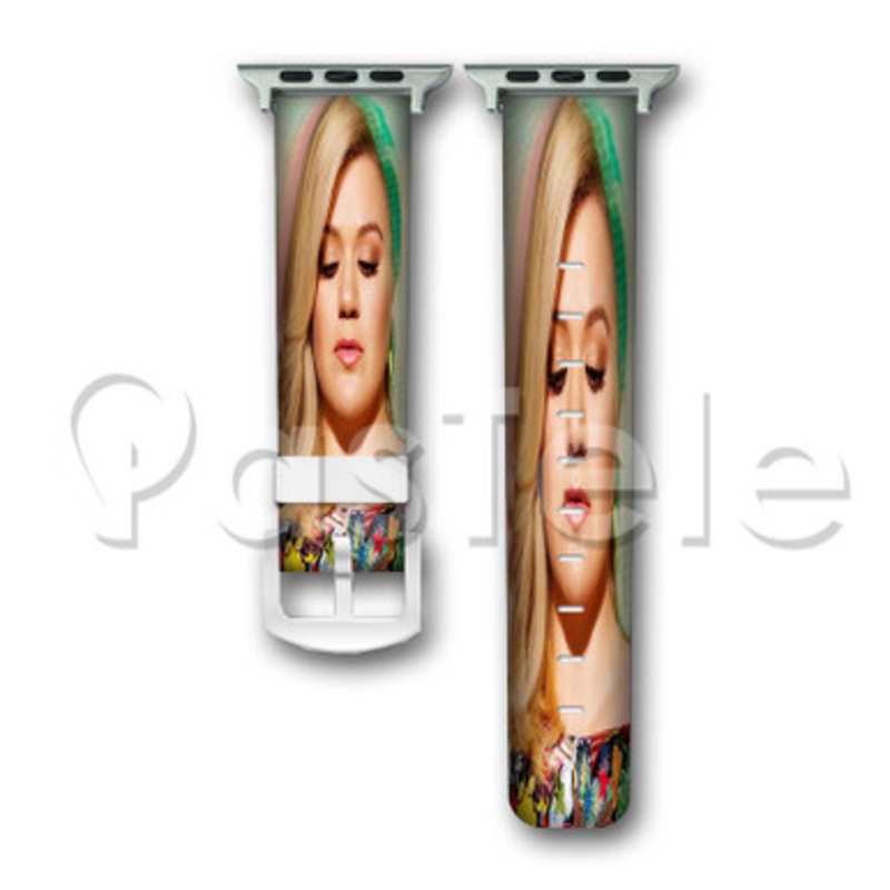 Kelly Clarkson Custom Personalized Apple Watch Band 38mm 40mm 42mm 44mm Leather PU Watch