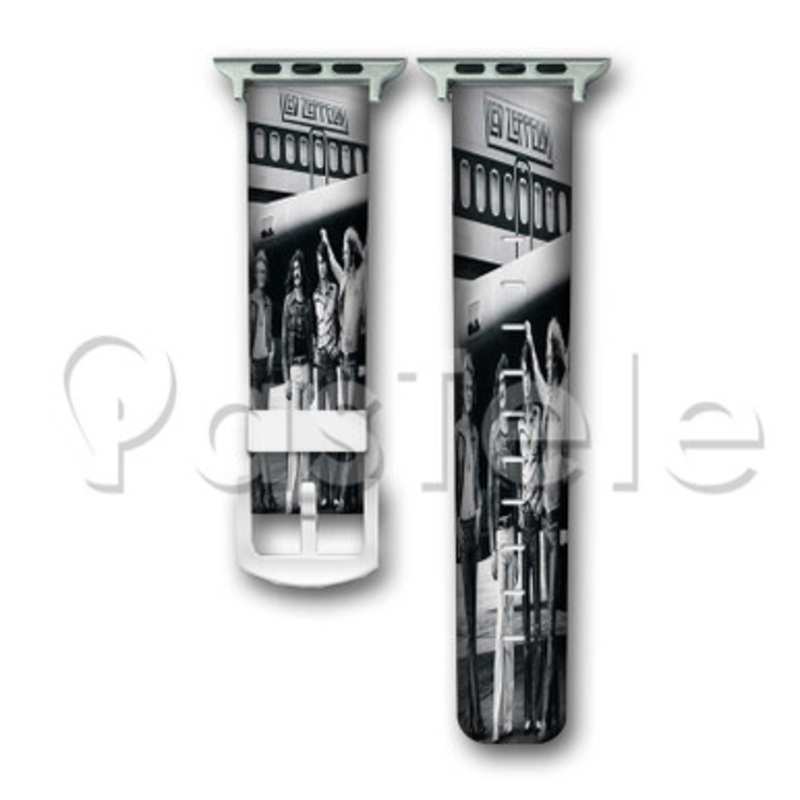 Led Zeppelin Custom Personalized Apple Watch Band 38mm 40mm 42mm 44mm Leather PU Watch