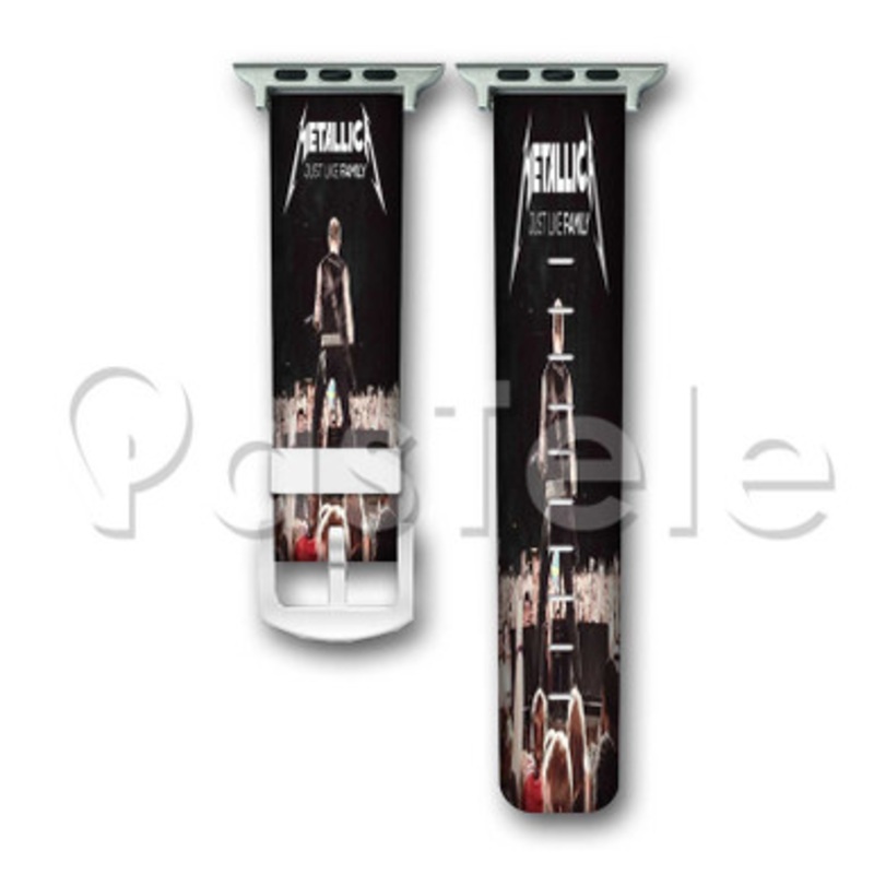 Metallica Custom Personalized Apple Watch Band 38mm 40mm 42mm 44mm Leather PU Watch