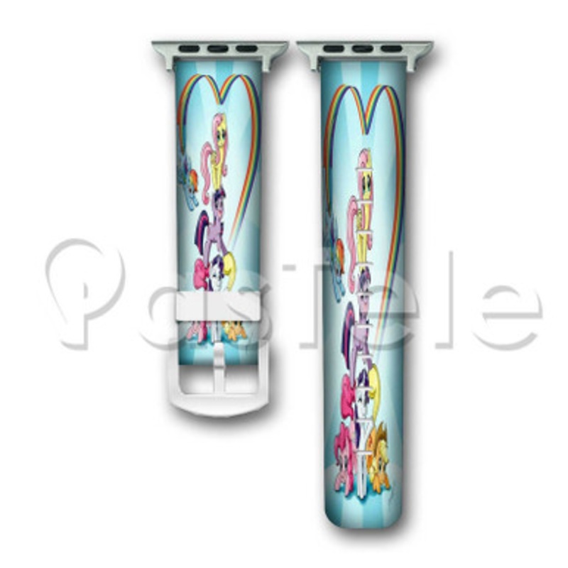 My Little Pony Custom Personalized Apple Watch Band 38mm 40mm 42mm 44mm Leather PU Watch