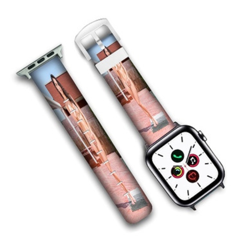 Pastele Abby Lee Brazil Custom Personalized Apple Watch Band Genuine Leather Watch Band Replacement 38mm 40mm 42mm 44mm