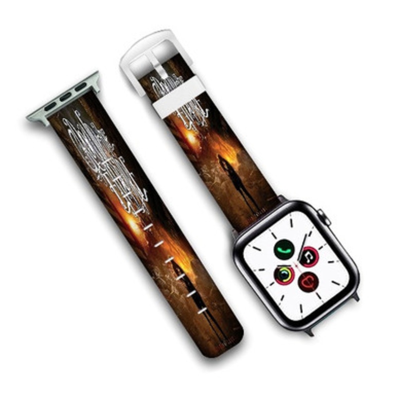 Pastele Crown The Empire The Fallout Custom Personalized Apple Watch Band Genuine Leather Watch Band Replacement 38mm 40mm 42mm 44mm