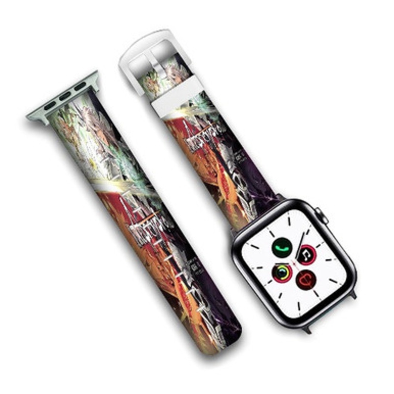 Pastele Fate Apocrypha Custom Personalized Apple Watch Band Genuine Leather Watch Band Replacement 38mm 40mm 42mm 44mm