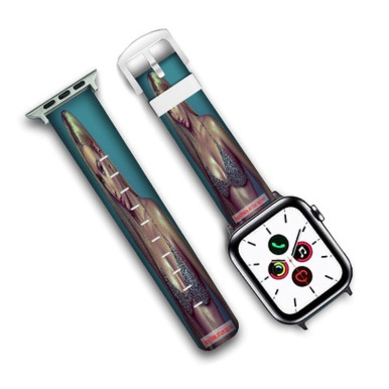 Pastele Iggy Azalea Custom Personalized Apple Watch Band Genuine Leather Watch Band Replacement 38mm 40mm 42mm 44mm