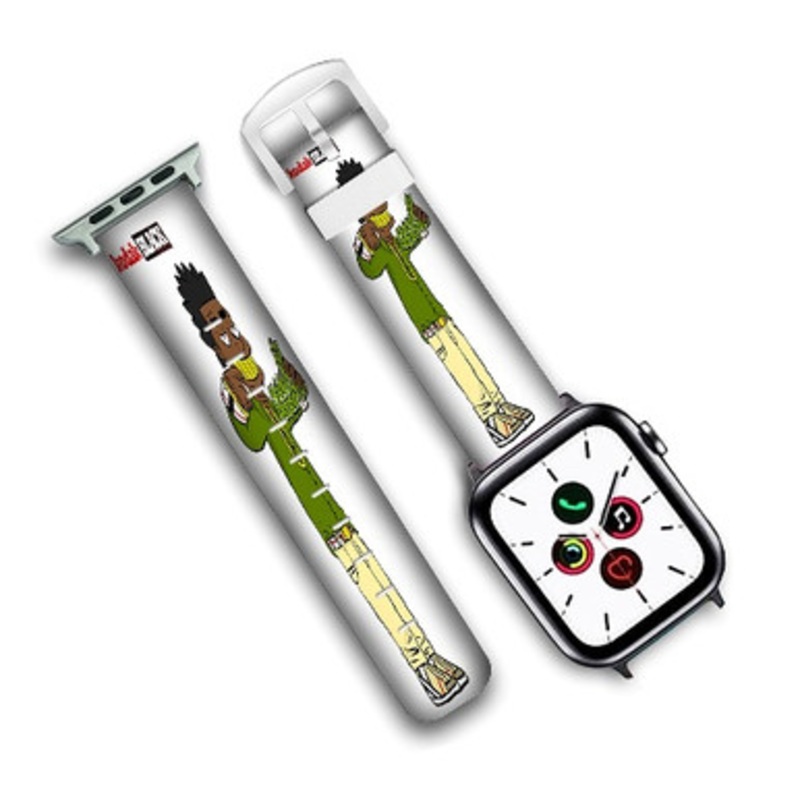 Pastele Kodak Black Custom New Personalized Apple Watch Band Genuine Leather Watch Band Replacement 38mm 40mm 42mm 44mm