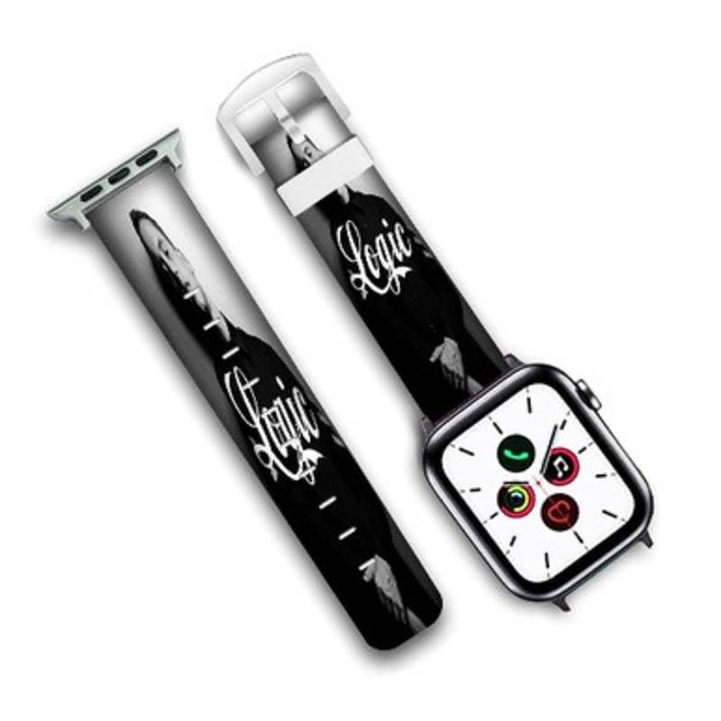 Pastele Logic Custom Personalized Apple Watch Band Genuine Leather Watch Band Replacement 38mm 40mm 42mm 44mm