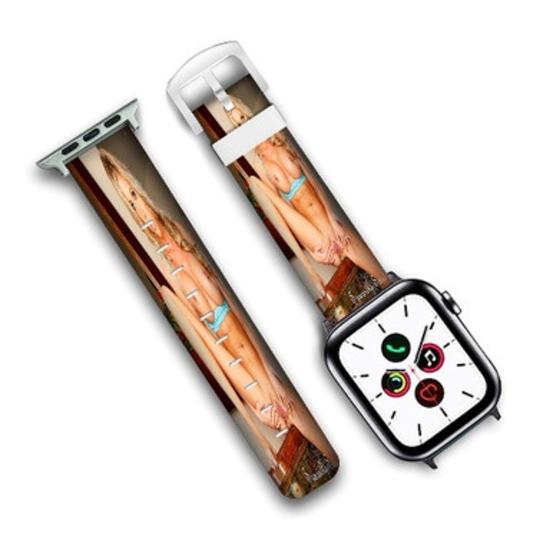 Pastele Samantha Saint Custom New Personalized Apple Watch Band Genuine Leather Watch Band Replacement 38mm 40mm 42mm 44mm