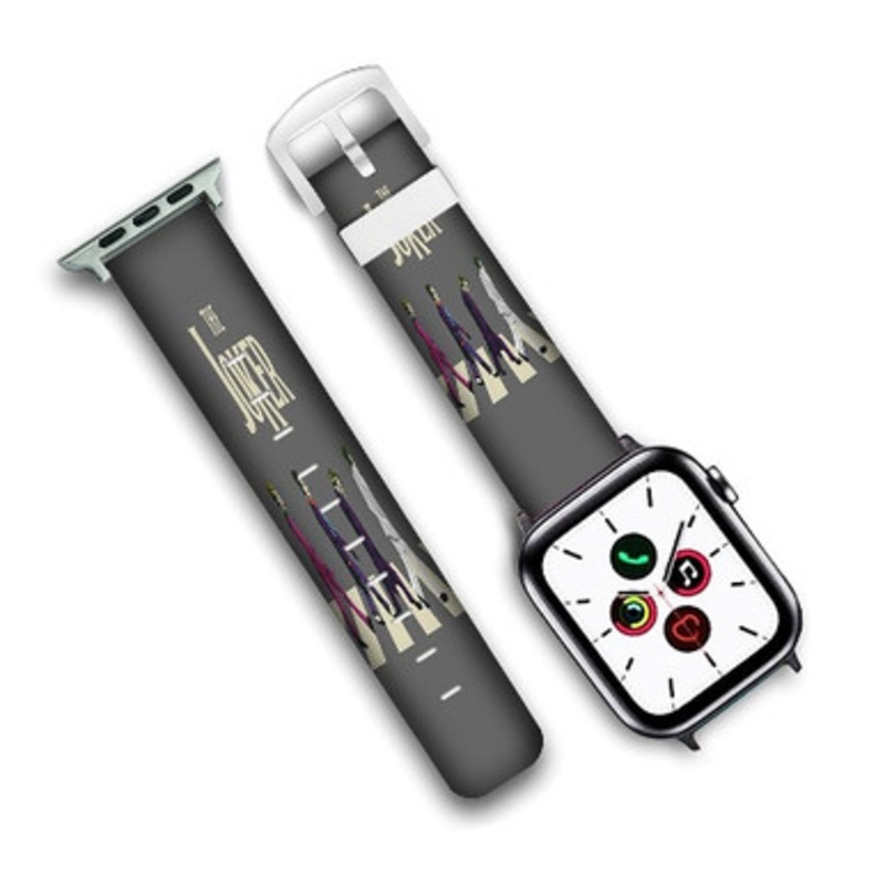 Pastele The Joker X The Beatles Custom Personalized Apple Watch Band Genuine Leather Watch Band Replacement 38mm 40mm 42mm 44mm