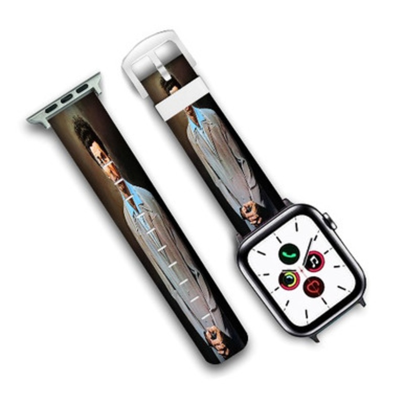 Pastele THe Kramer Jerry Seinfeld Custom Personalized Apple Watch Band Genuine Leather Watch Band Replacement 38mm 40mm 42mm 44mm