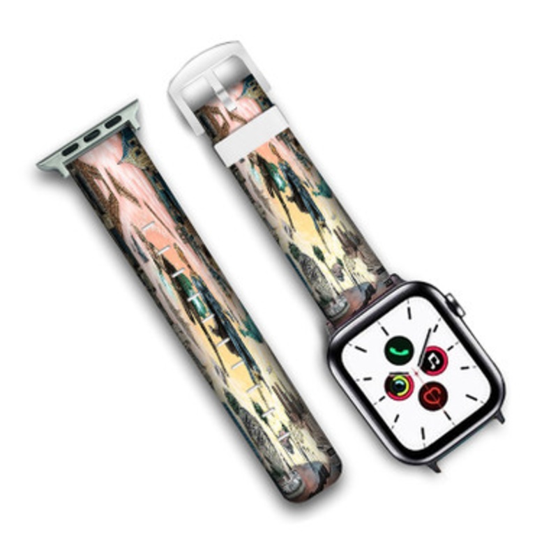 Pastele The Underachievers Saint Paul Custom Personalized Apple Watch Band Genuine Leather Watch Band Replacement 38mm 40mm 42mm 44mm
