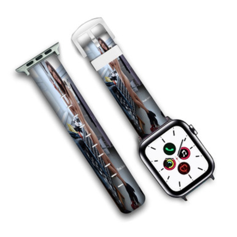 Pastele Victoria Justice Custom Personalized Apple Watch Band Genuine Leather Watch Band Replacement 38mm 40mm 42mm 44mm