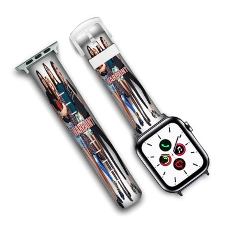 Pastele Warpaint Custom New Personalized Apple Watch Band Genuine Leather Watch Band Replacement 38mm 40mm 42mm 44mm