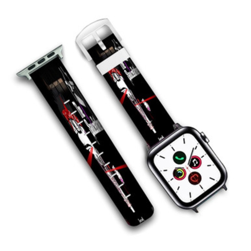 Pastele We Did It Sauce Walka Custom Personalized Apple Watch Band Genuine Leather Watch Band Replacement 38mm 40mm 42mm 44mm