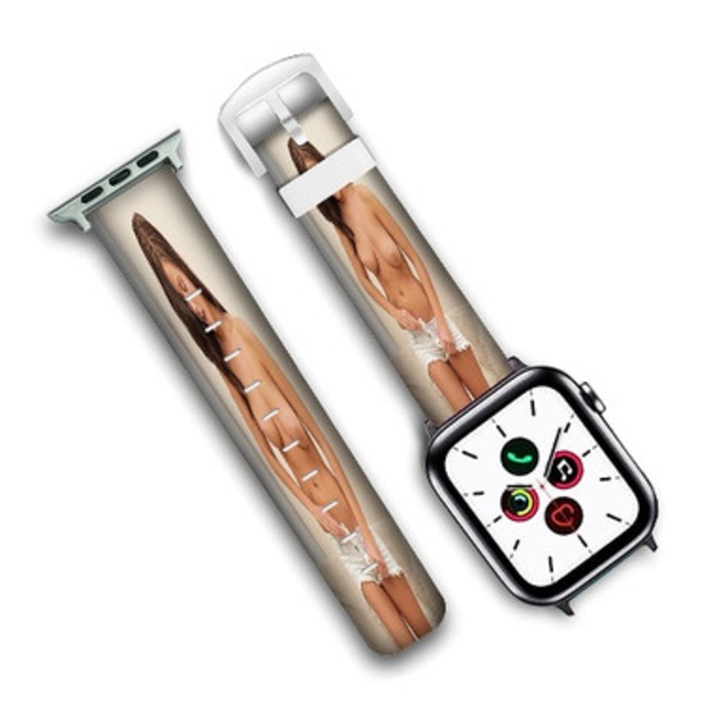 Pastele Whitney Westgate Custom Personalized Apple Watch Band Genuine Leather Watch Band Replacement 38mm 40mm 42mm 44mm