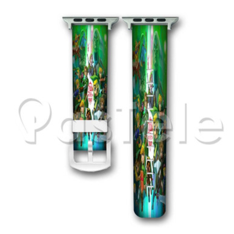 The Legend of Zelda Custom Personalized Apple Watch Band 38mm 40mm 42mm 44mm Leather PU Watch