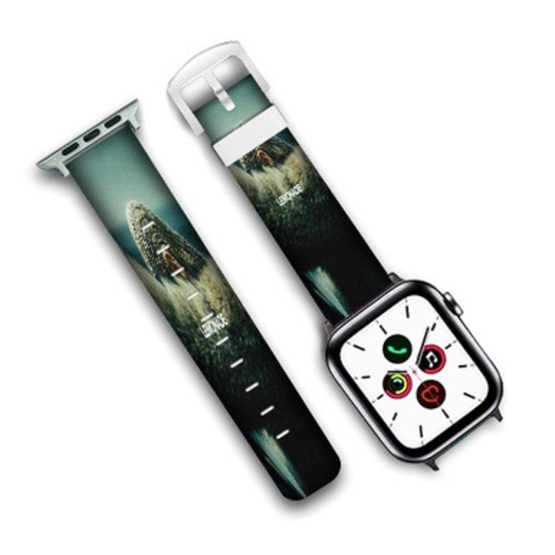 Pastele Beyonce Lemonade Custom Personalized Apple Watch Band Genuine Leather Watch Band Replacement 38mm 40mm 42mm 44mm